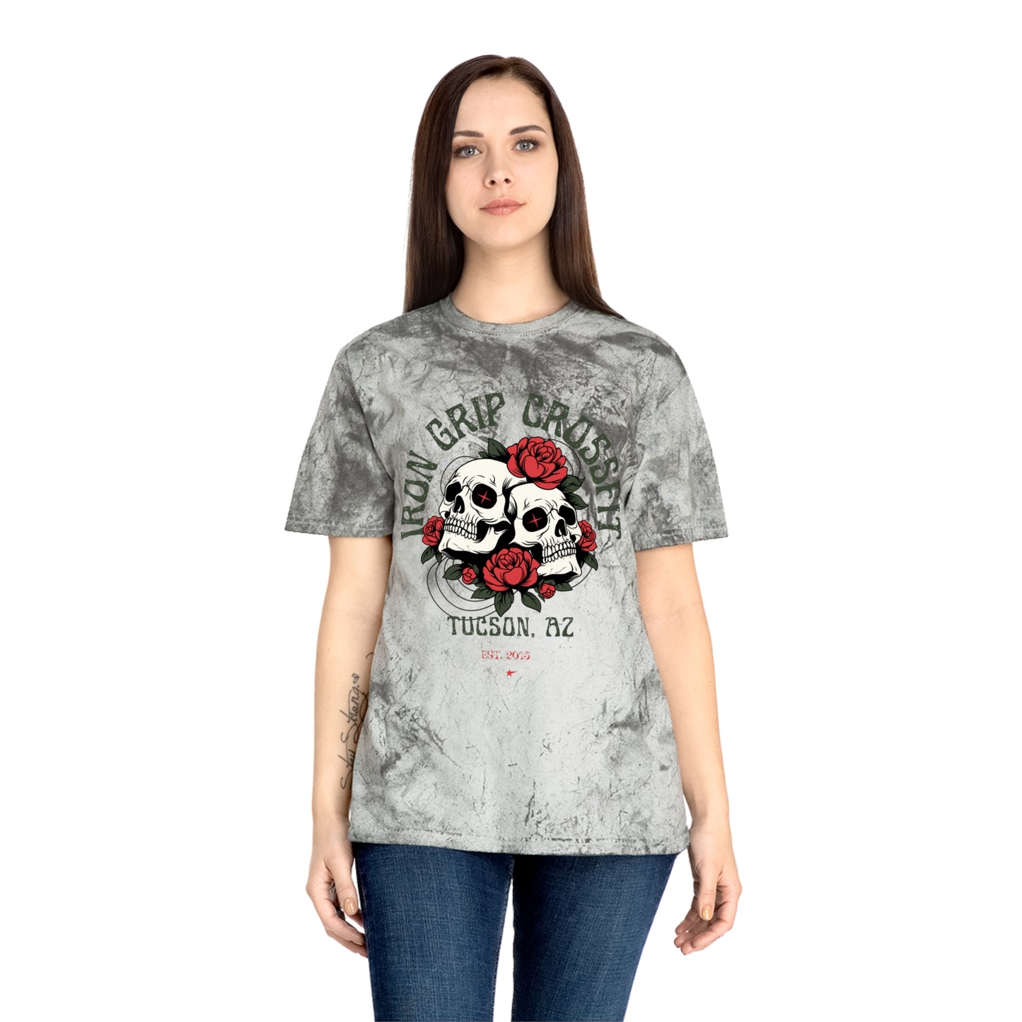 CrossFit Skull & Roses T‑Shirt 100% Cotton