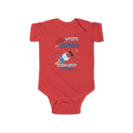 Red White & Swole Infant Bodysuit