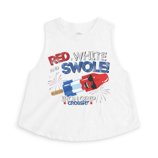 "Red, White and Swole" Crop Tank
