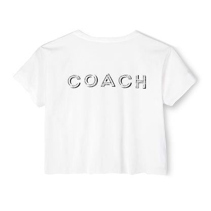 Red, White and Swole  Coach Crop Tee