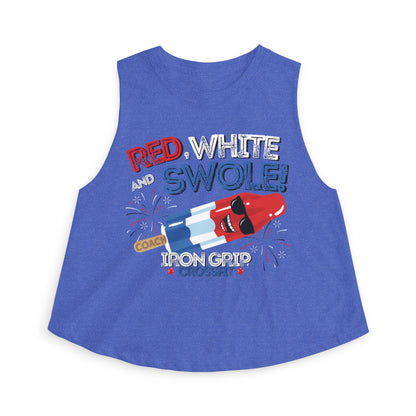 "Red, White and Swole" Coach Crop