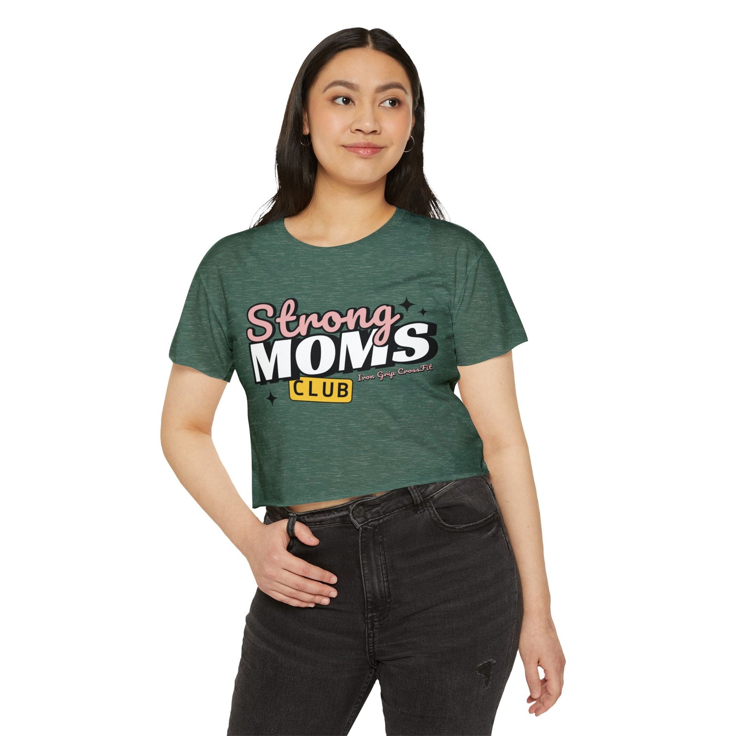 Strong Moms Club Crop Top