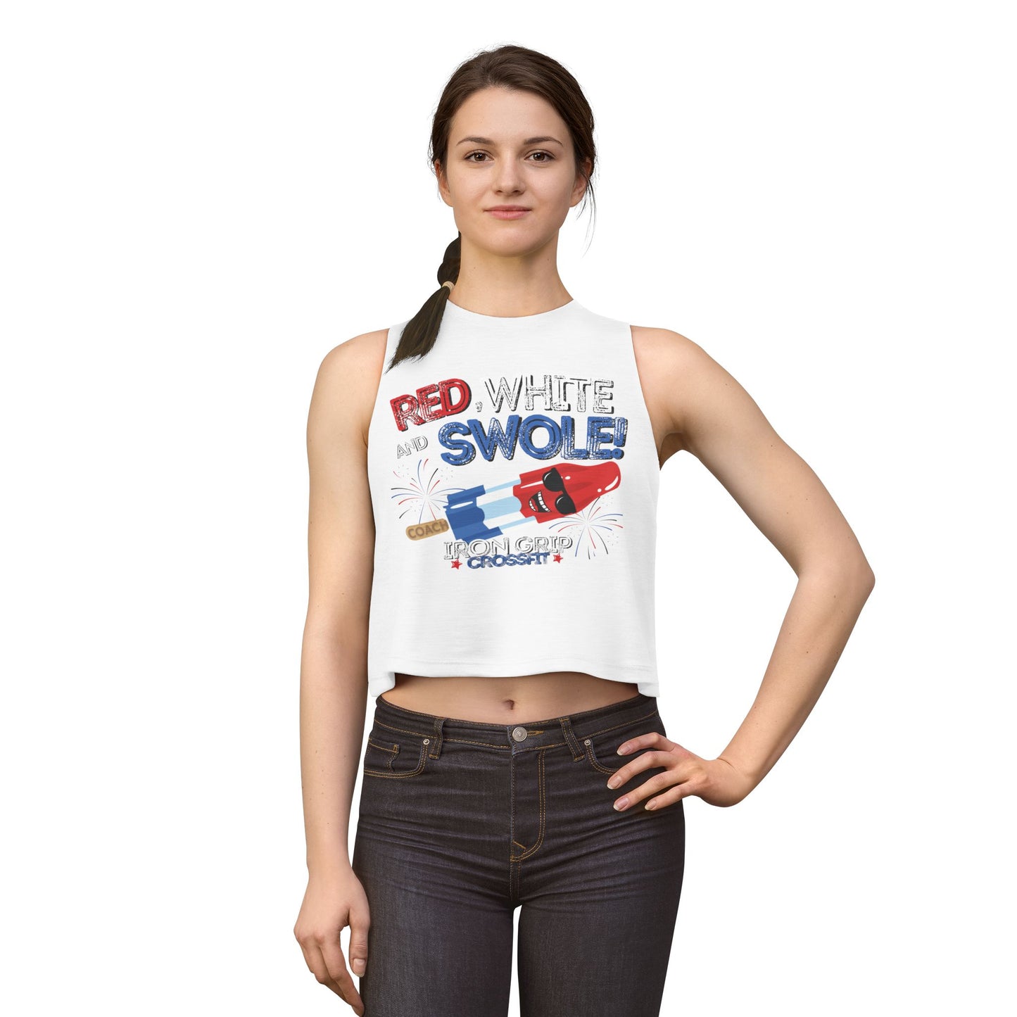 "Red, White and Swole" Coach Crop