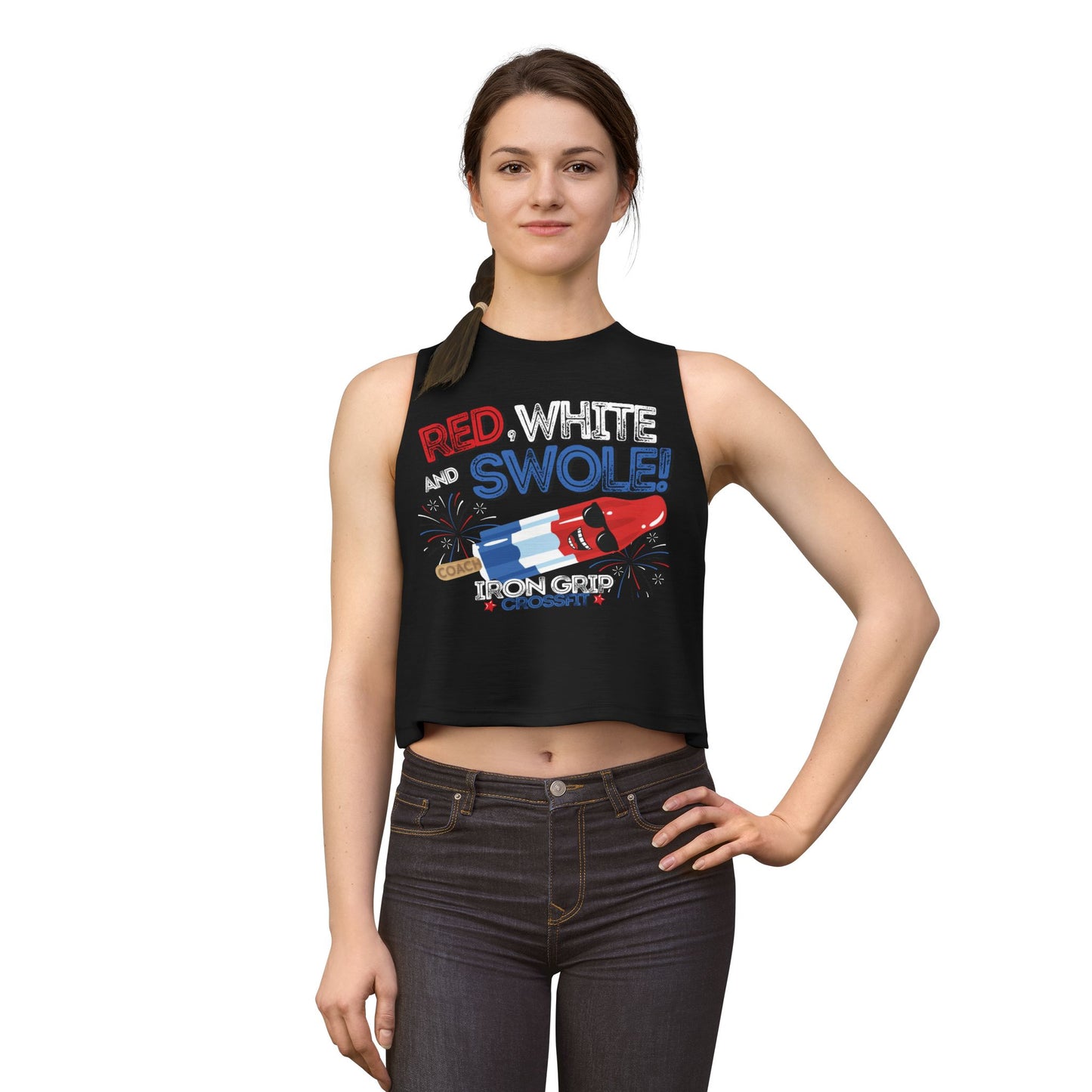 "Red, White and Swole" Coach Crop