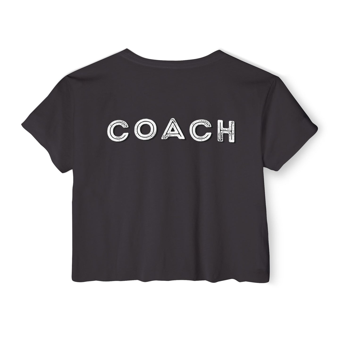 Red, White and Swole  Coach Crop Tee