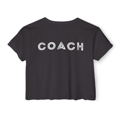 Red, White and Swole  Coach Crop Tee