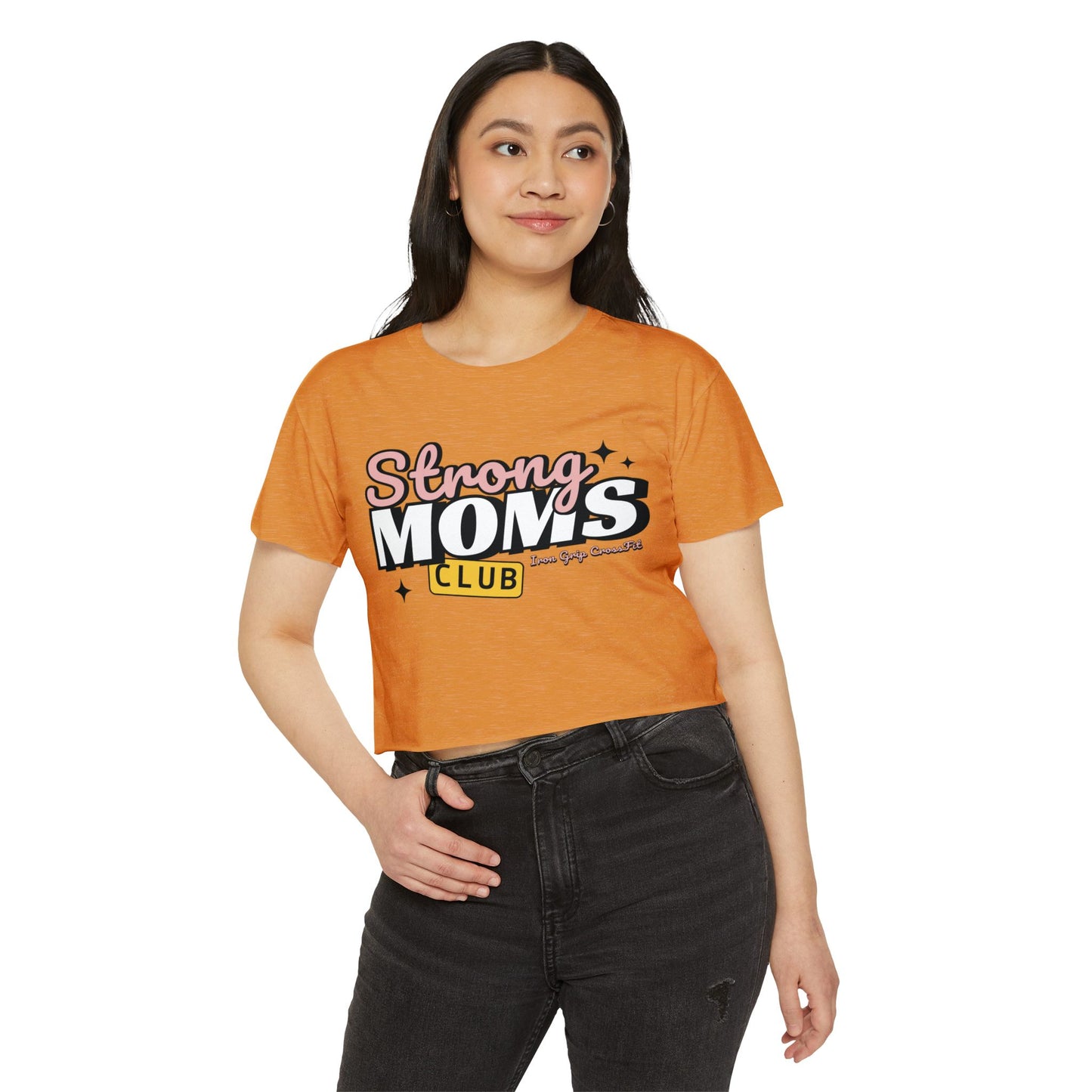 Strong Moms Club Crop Top