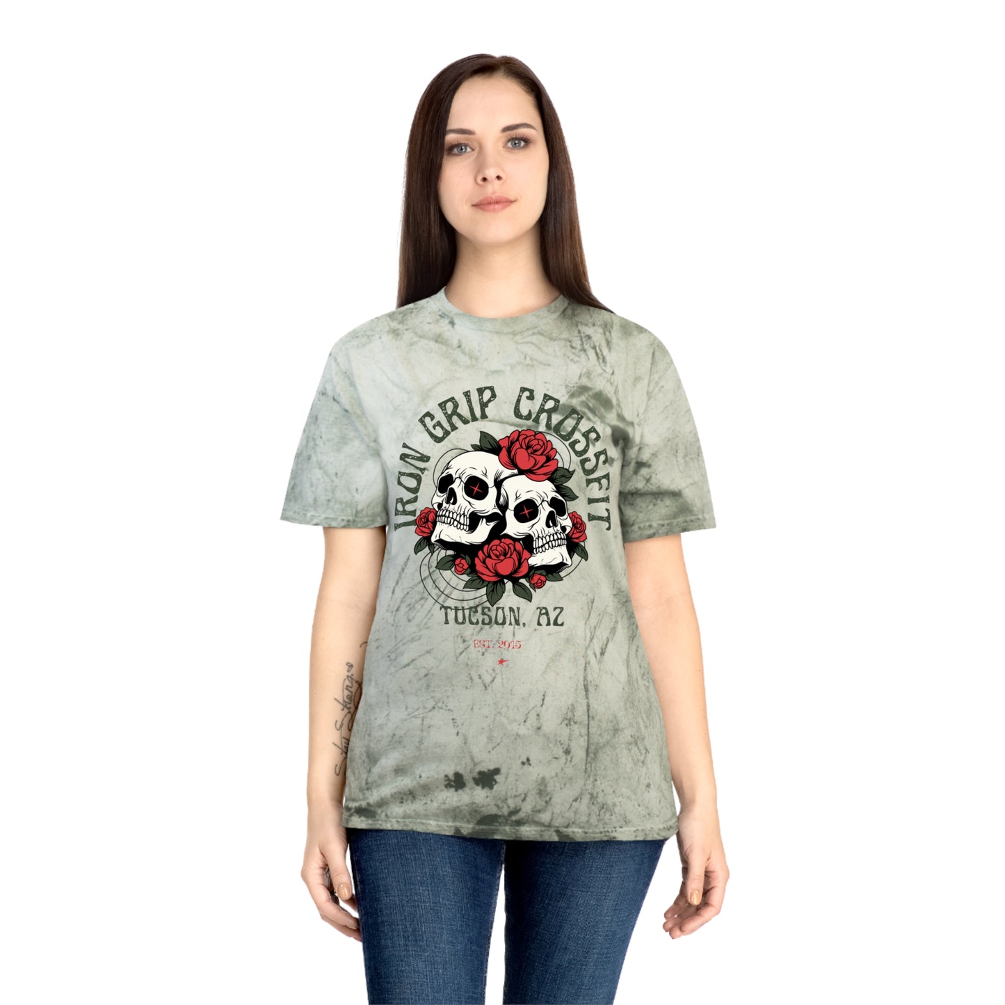 CrossFit Skull & Roses T‑Shirt 100% Cotton