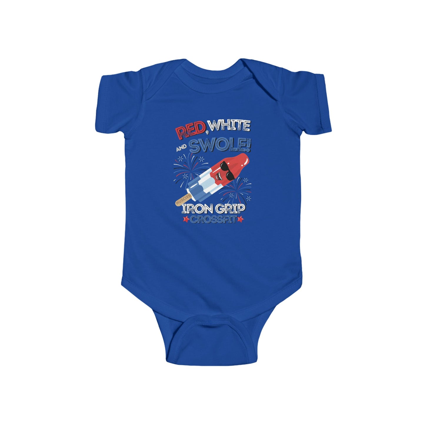 Red White & Swole Infant Bodysuit