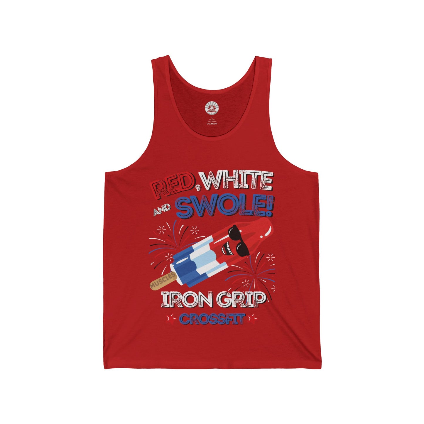 Red White and Swole Unisex Tank Top