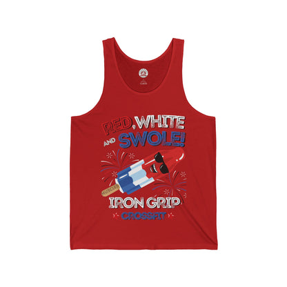 Red White and Swole Unisex Tank Top