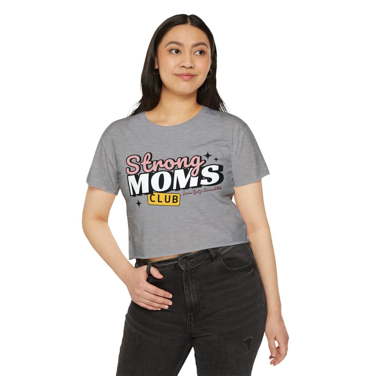 Strong Moms Club Crop Top