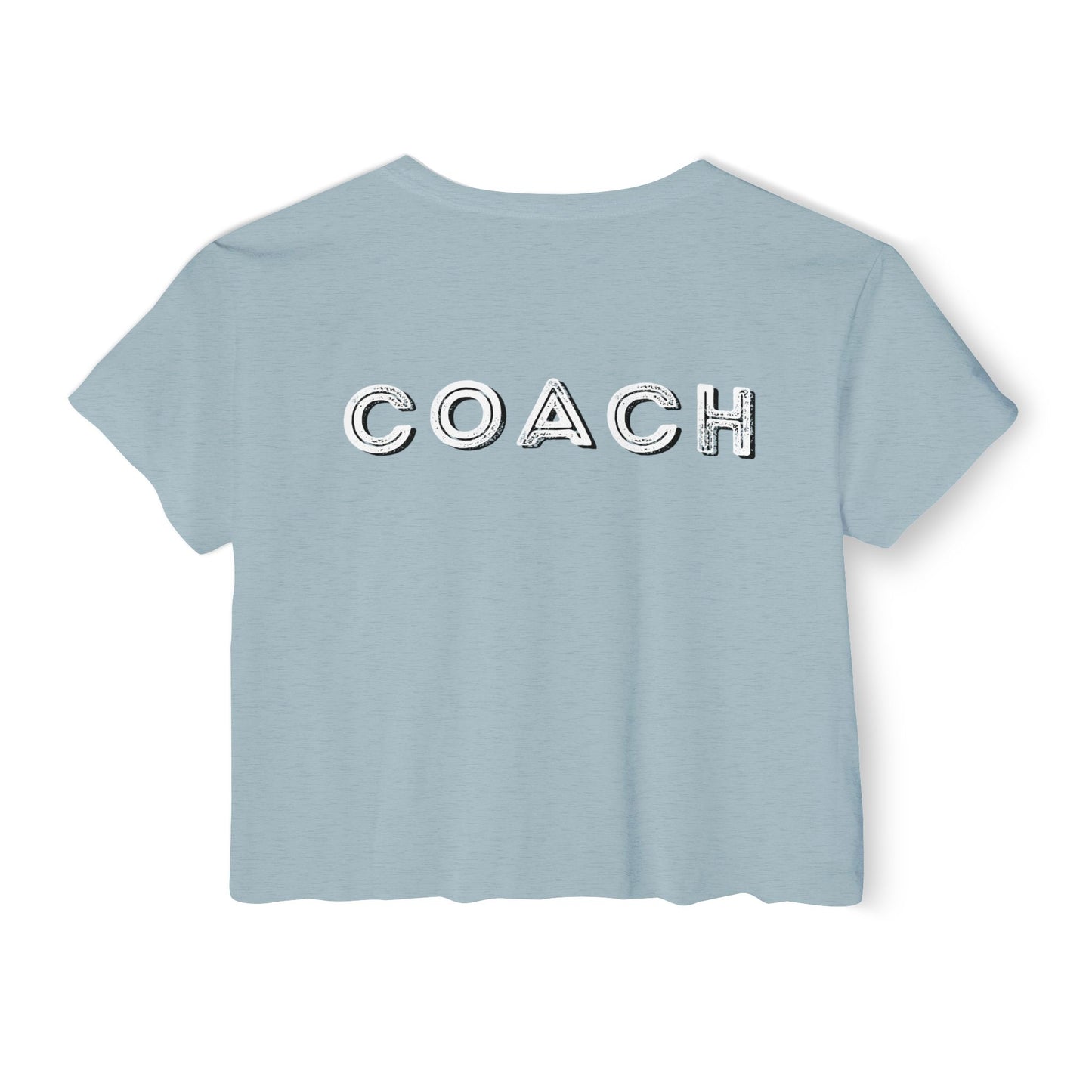 Red, White and Swole  Coach Crop Tee