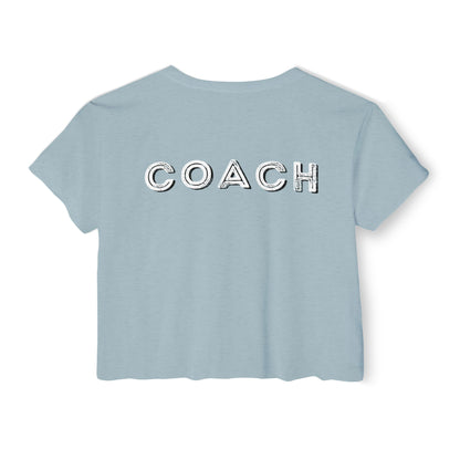 Red, White and Swole  Coach Crop Tee