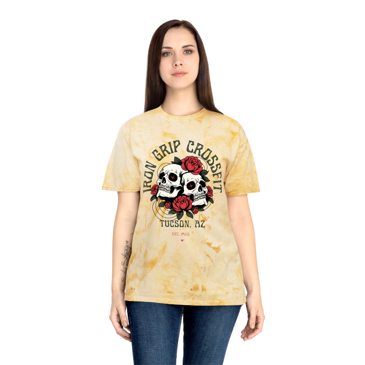 CrossFit Skull & Roses T‑Shirt 100% Cotton